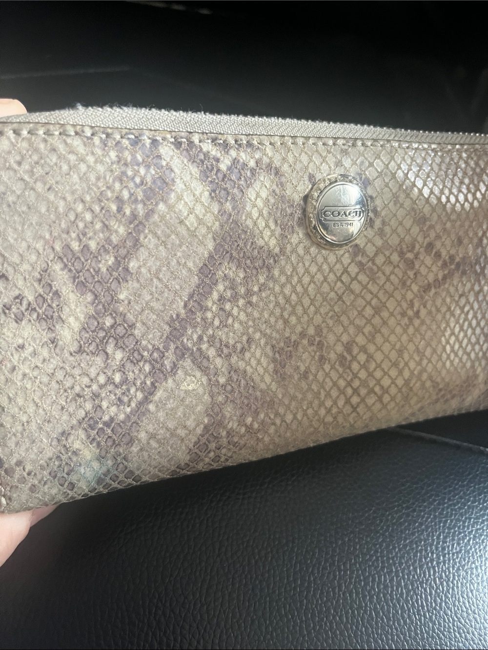 Coach Python Accordion Zip Wallet - Picture 2 of 13